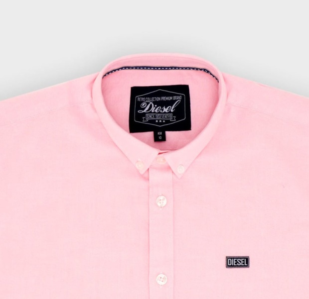 White Diesel UK Walsh Oxford Shirt Pink