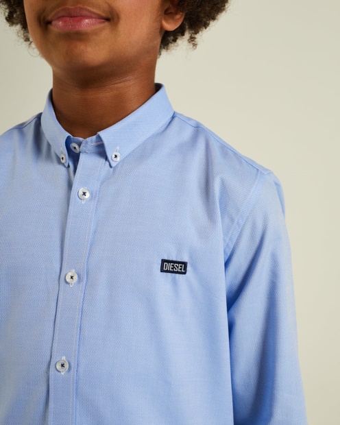 Jude Shirt Sky Blue Diesel UK White