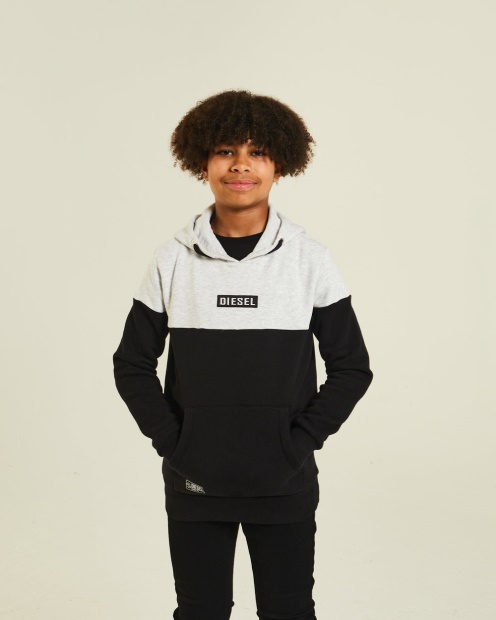 Diesel UK Albert Hood Grey/Black White