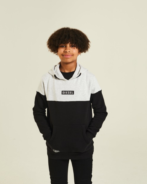 Diesel UK Albert Hood Grey/Black White