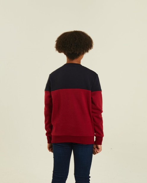Barney Sweater Red/Navy Diesel UK Blue