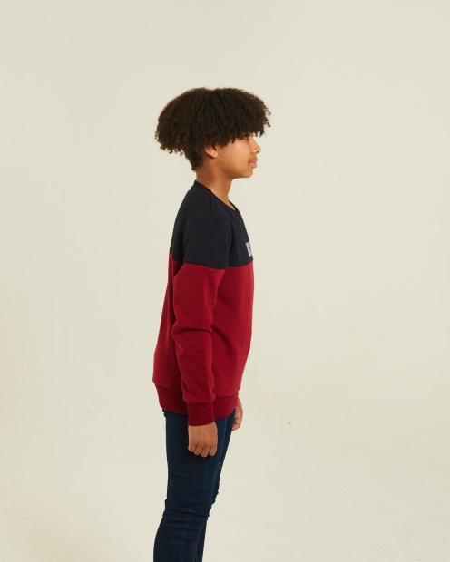 Barney Sweater Red/Navy Diesel UK Blue