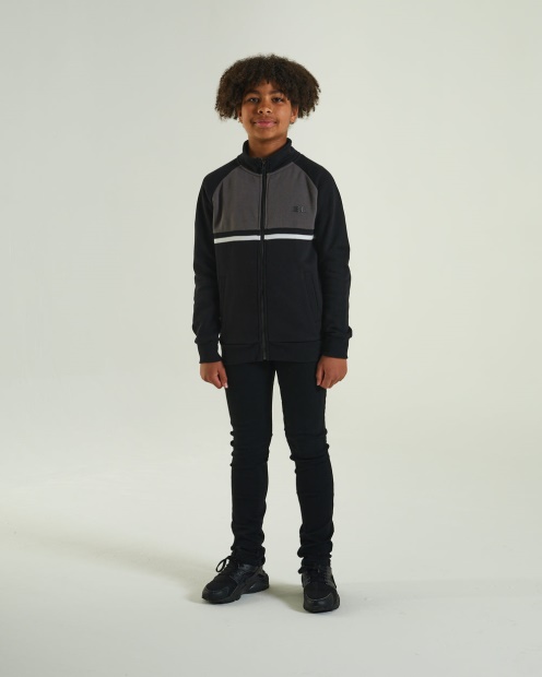 Diesel UK Larkin Zip Through Black Red