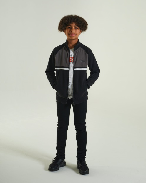 Diesel UK Larkin Zip Through Black Red