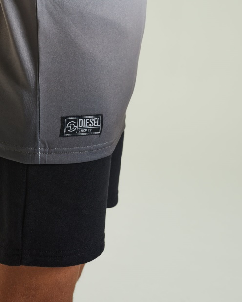 Diesel UK Jack Dip Dye Tee White/Grey Navy