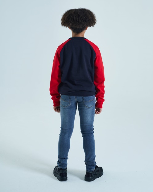 Irving Sweater Navy/Red Diesel UK Grey