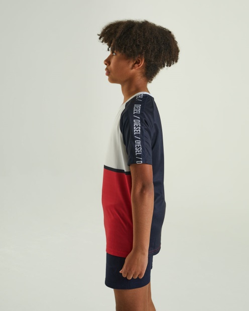 Diesel UK Ceaser Tee Red Grey