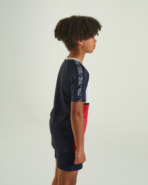 Diesel UK Ceaser Tee Red Grey