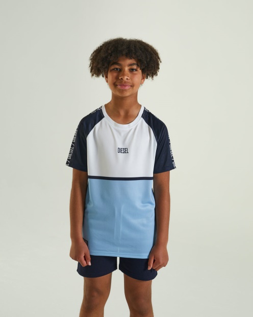 Red Ceaser Tee Sky Blue Diesel UK