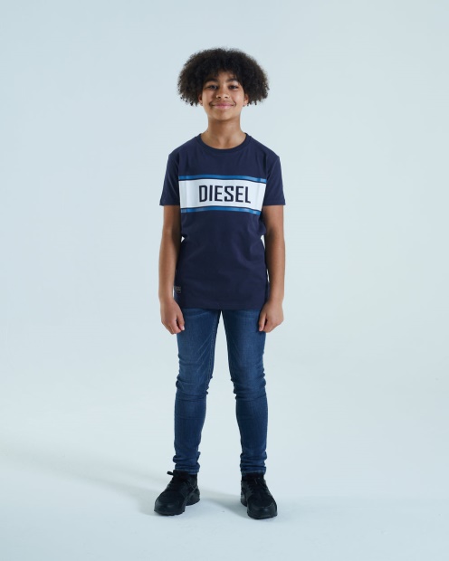 Doyle Tee Navy Diesel UK Red