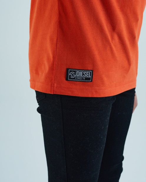 Gordy Tee Orange Diesel UK Navy