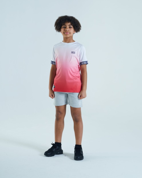 Diesel UK Farley Tee White/Red Navy