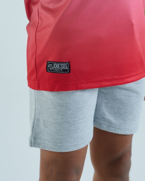 Diesel UK Farley Tee White/Red Navy