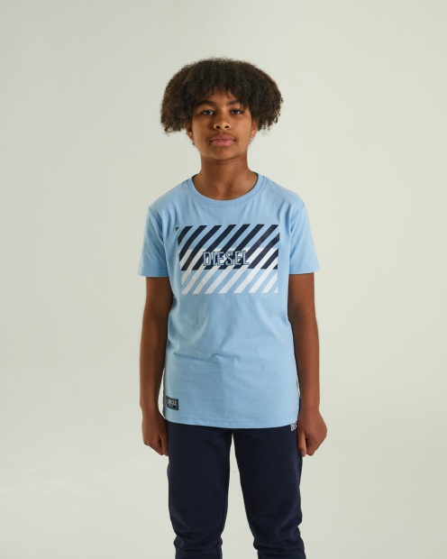 Troy Tee Sky Blue Diesel UK