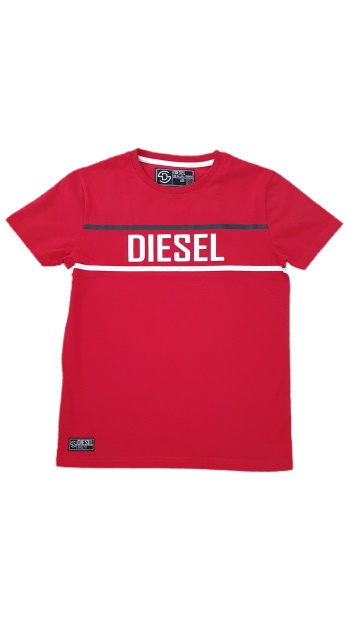 Diesel UK Kieran Tee Red Blue