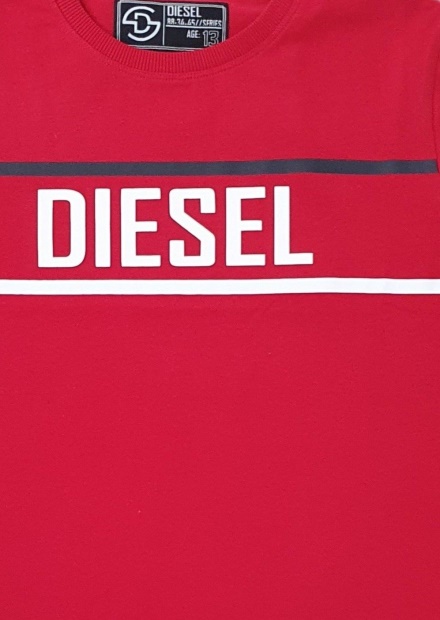 Diesel UK Kieran Tee Red Blue