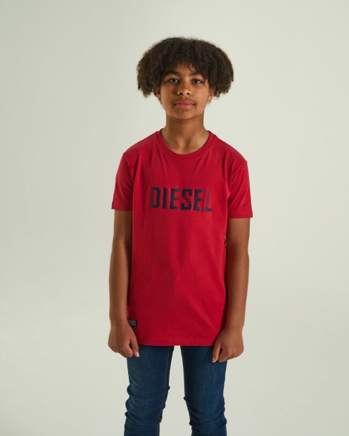 Diesel UK Tristan Tee Red Blue