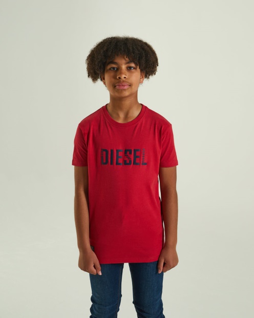 Diesel UK Tristan Tee Red Blue