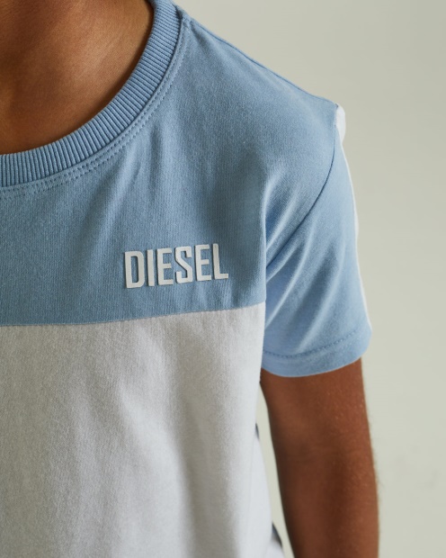 Red Diesel UK Noah Tee Sky Blue Melange