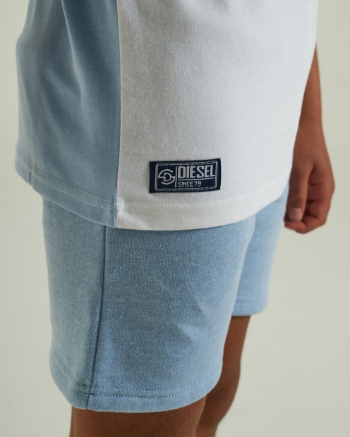 Red Diesel UK Noah Tee Sky Blue Melange