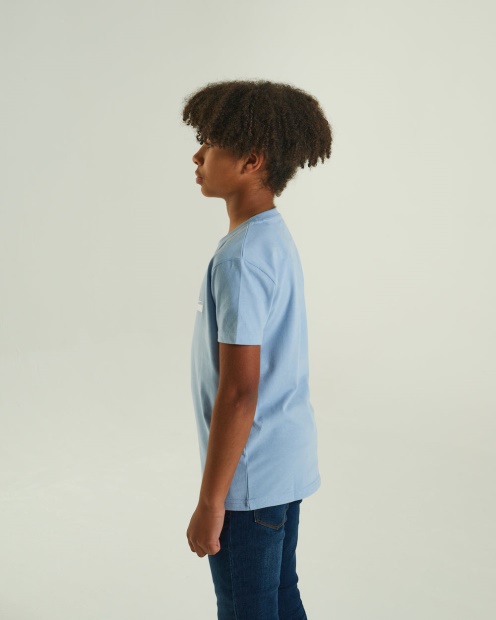 Diesel UK Shawn Tee Sky Blue Melange Pink