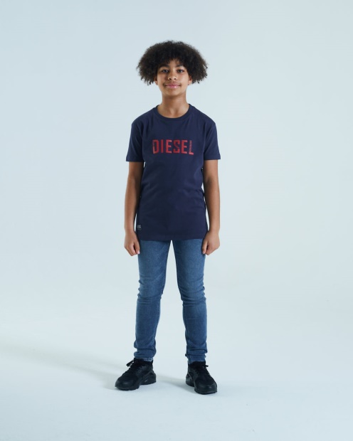 Tristan Tee Navy Diesel UK White