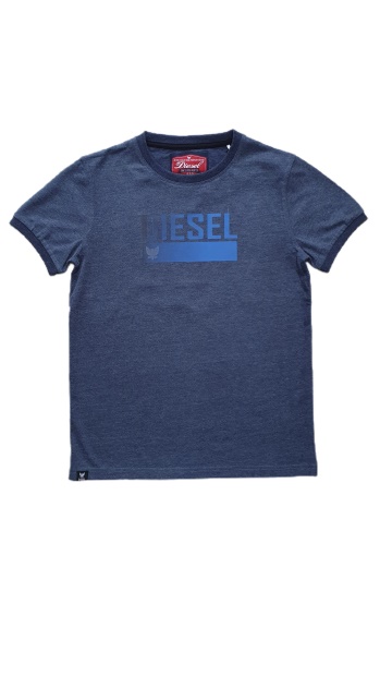 Diesel UK Fraser Tee Denim Melange Green