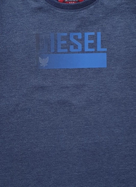 Diesel UK Fraser Tee Denim Melange Green