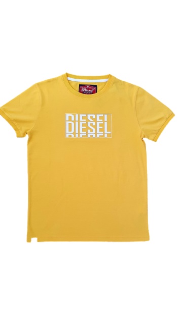 Diesel UK Eddie Tee Yellow Navy