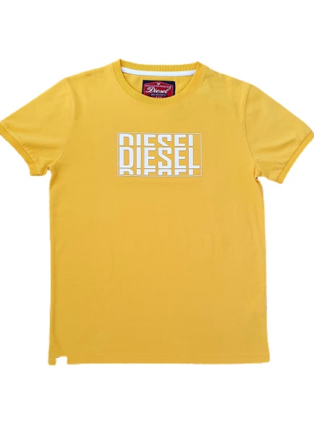 Diesel UK Eddie Tee Yellow Navy