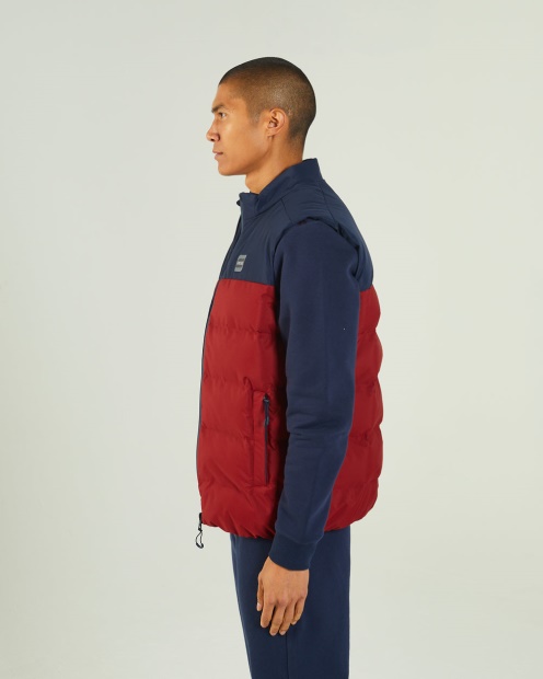 Gaston Gilet Red Dahlia Diesel UK Blue