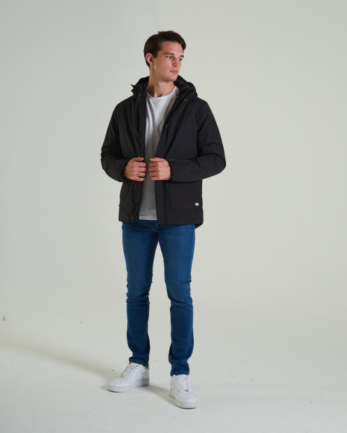 Khaki Diesel UK Bronson Parka Jacket New Black