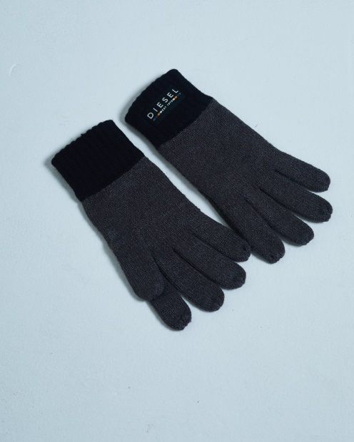 Diesel UK Christopher Gloves Black Grey