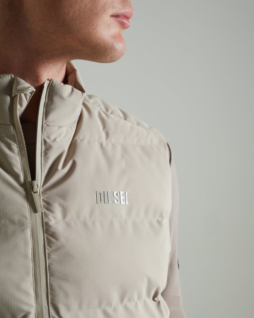 Gaston Gilet Sandy Dune Diesel UK Black