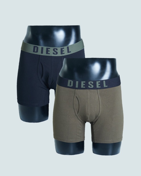 Beige Diesel UK Bradford Boxers Black/ Khaki