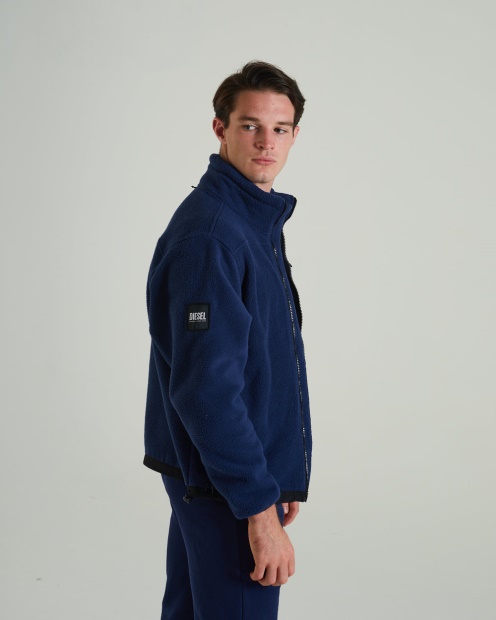 Diesel UK Eddy Fleece Jacket Sapphire Black