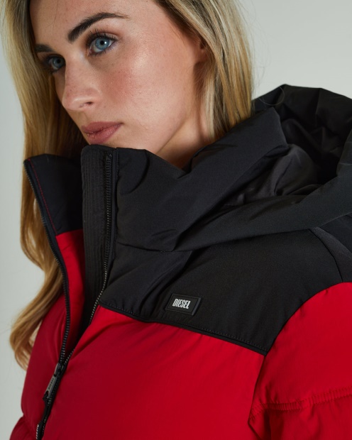 Vanessa Coat Tango Red Diesel UK Grey