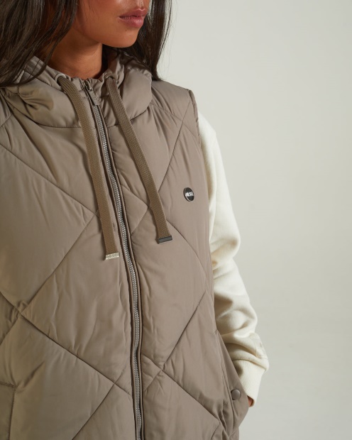 Fleur Gilet Mink Diesel UK White