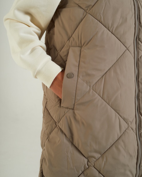 Fleur Gilet Mink Diesel UK White