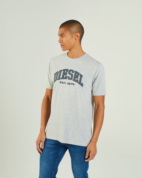 Ronnie Tee Blizzard Marl Diesel UK White