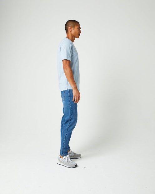 Diesel UK Dakota Tee Blue Fog Red