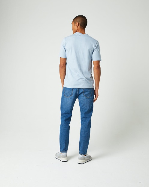 Diesel UK Dakota Tee Blue Fog Red