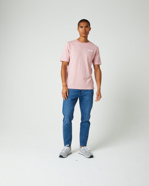 Blue Dakota Tee Cherry Pink Diesel UK
