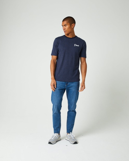 Diesel UK Dakota Tee Navy Blazer Pink