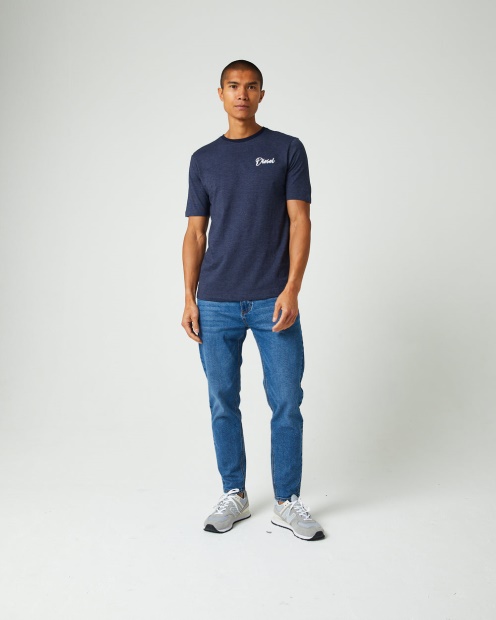 Diesel UK Dakota Tee Navy Blazer Pink