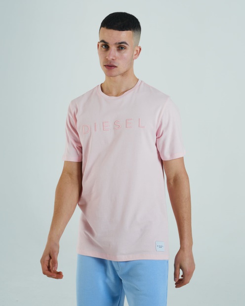 Diesel UK Shayne Tee Bermuda Pink Navy
