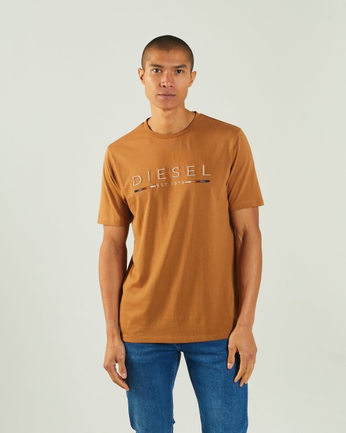 Pink Fabriccio Tee Maple Leaf Diesel UK