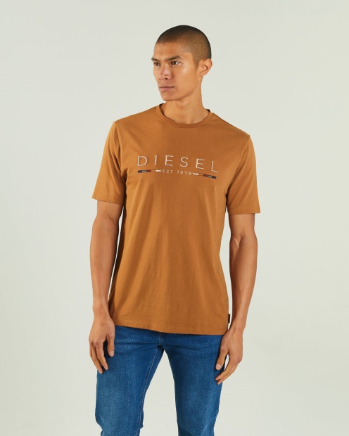 Pink Fabriccio Tee Maple Leaf Diesel UK
