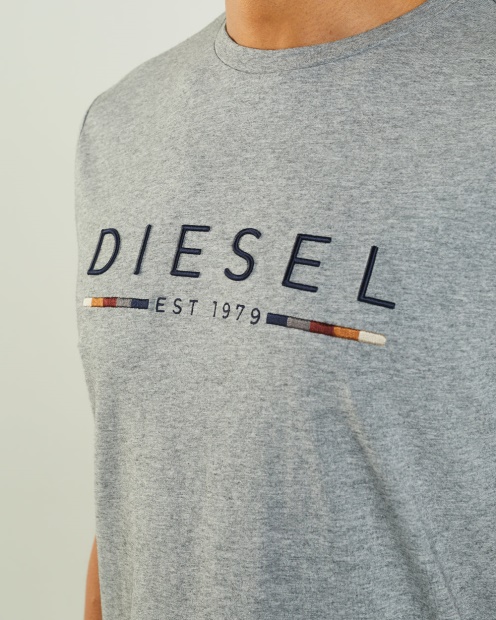 Diesel UK Fabriccio Tee Grey Marl White