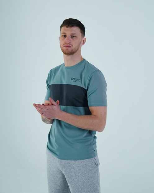 Grey Camille Tee Light Pond Diesel UK